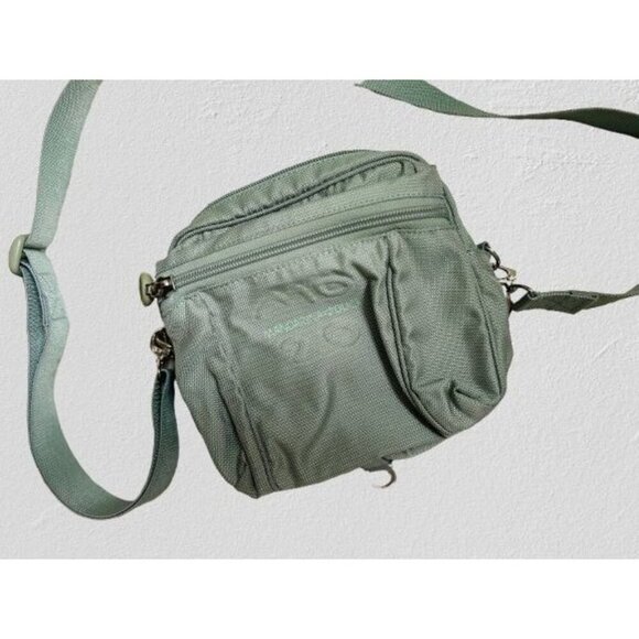 Mandarina Duck Crossbody Bag Multiple Zippered Compartments & Adjustable Strap - Picture 2 of 7